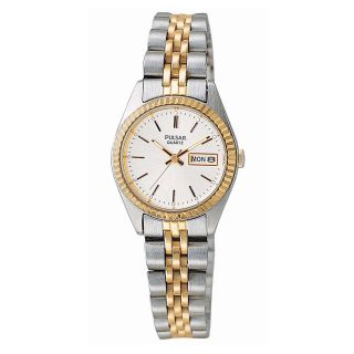 Pulsar Womens Two Tone Stainless Steel Watch