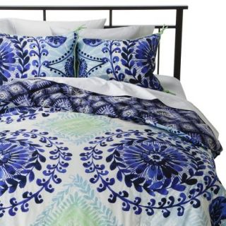 Boho Boutique Haze Reversible Comforter Set   Blue (King)