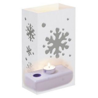 Candle Luminaria Kit   Silver/White (12 Ct)