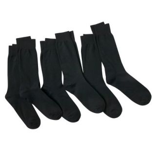 Merona Mens 6pk Socks   Black