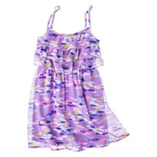 Girls Spaghetti Strap Shift Dress Iridescent Purple XL
