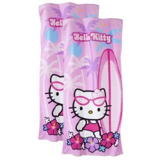Hello Kitty Beach Towel   2 pack