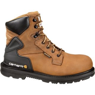 Carhartt 6 Inch Waterproof Work Boot   Bison Brown, Size 13, Model CMW6220