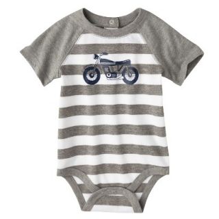 Circo Newborn Boys Motorcycle Bodysuit   Grey Stripe 6 9 M