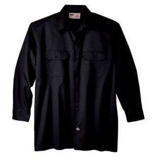 Dickies Mens Original Fit Twill Work Shirt   Black XLT