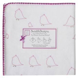 Swaddle Designs Ultimate Receiving Blanket   Pink Chickies