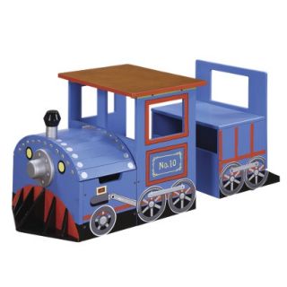 Kids Table and Chair Set Teamson Train Writing Table   Blue/Red
