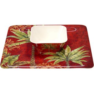 Sunset Palm 2 pc. Chip and Dip Set