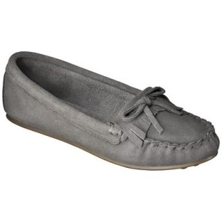 Womens Mossimo Supply Co. Genuine Suede Lark Moccasin   Gray 10