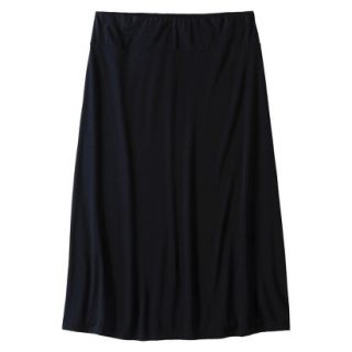 Pure Energy Womens Plus Size Knit Maxi Skirt   Black 3X