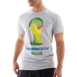Adidas World Cup Brazil Tee, Grey, Mens
