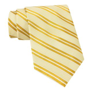 Stafford Dapper Stripe Tie, Yellow, Mens