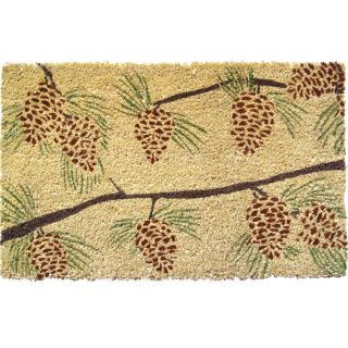 Pine Cones Non slip Doormat