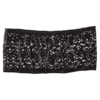 Miss Oops Womens Lace Bandeau Tube   Black S/M