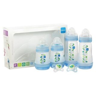 MAM Baby 0+ Months Blue Bottles and Pacifiers Gift Set 6 pc.