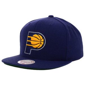 Indiana Pacers Mitchell and Ness NBA Solid Snapback