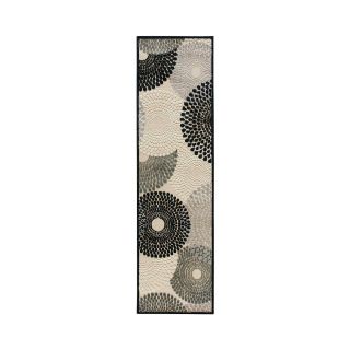 Nourison Pinwheels Hand Carved Rectangular Rugs, Parchment