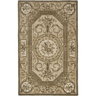 Rugs America Corp Renaissance Olive Premium Wool Area Rug (7 X 9) Green Size 67 x 96