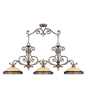 LiveX Lighting LVX 8546 64 Palacial Bronze with Gilded Accents Seville Island Li