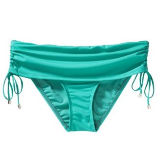 Womens Side Tie Swim Bottom  Green M