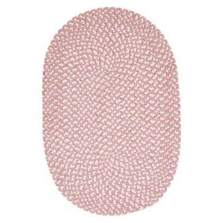 Nayelis Charm Oval Rug   Petal Pink (5x7)