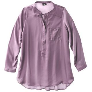 Mossimo Womens Plus Size Long Sleeveless Tunic Top   Purple 3