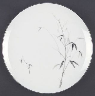 Sango Bamboo Knight Dinner Plate, Fine China Dinnerware   Gray Bamboo Stalks, Pl