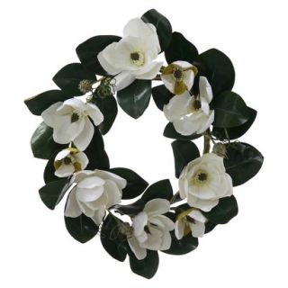 White Magnolia Wreath (26)