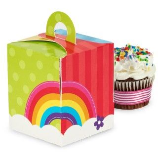 Rainbow Wishes Cupcake Boxes