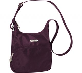 Travelon Anti Theft Essential Messenger Bag   Purple Shoulder Bags