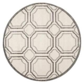 Safavieh Amala In/Out Area Rug   Light Gray (7 Round)