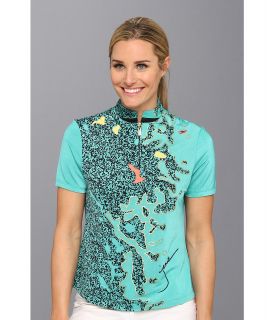 Jamie Sadock Lilly Above the Elbow Top Womens Short Sleeve Pullover (Green)