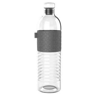 Ello Percy Glass Water Bottle   Gray (22 oz)