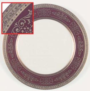 Mikasa Dynasty Red Dinner Plate, Fine China Dinnerware   Grande Ivory,Gold Encru