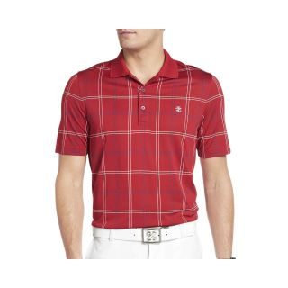Izod Golf Jacquard Polo, Red, Mens