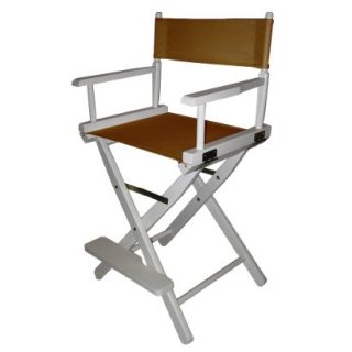 Directors Chair Tan Cntr Height Directors Chair White