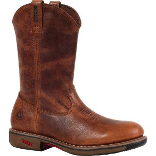 Rocky Ride 11In. Waterproof Western Boot   Palomino, Size 10 1/2, Model 4181