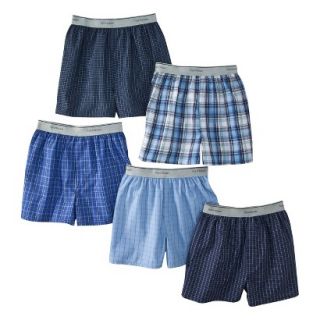 Fruit Of The Loom Boys 5 pack Plaid Boxer Underwear   Assorted Colors L