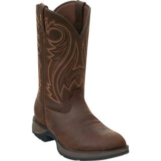 Durango Rebel 12 Inch Pull On Western Boot   Chocolate, Size 10, Model DB 5464