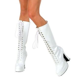 Easy White Adult Boots   6.0