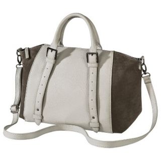 Merona Satchel Handbag with Removable Crossbody Strap   Gray
