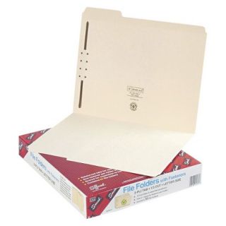 Smead Manila Folders with One Fastener, 1/3 Cut, Top Tab, Letter   50 Per Box