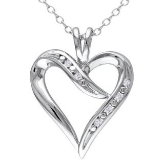 0.05 CT.T.W. Diamond Heart Pendant With Chain in Sterling Silver (18)