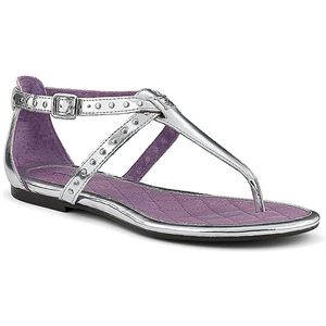 Sperry Top Sider Womens Summerlin Silver Mirrror Metallic Sandals, Size 8.5 M   9289851