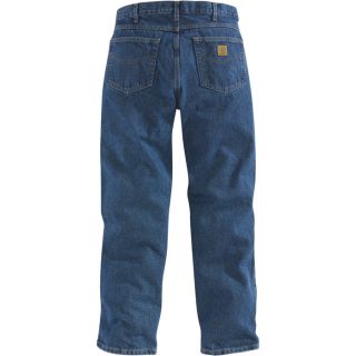 Carhartt Relaxed Fit Tapered Leg Jean   Stonewash, 28 Inch Waist x 30 Inch