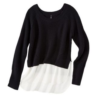 labworks Womens Long Sleeve Shaker Sweater   Black M