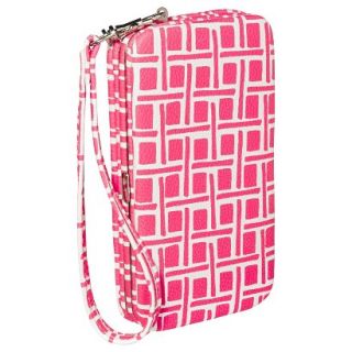 Merona Patterned Phone Case Wallet with Removable Wristlet Strap   Pink