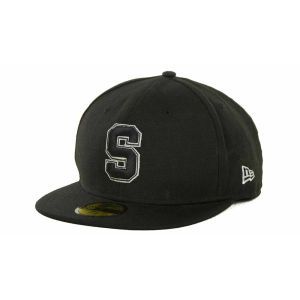 Stanford Cardinal New Era NCAA Black on Black with White 59FIFTY Cap