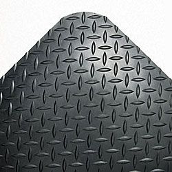 Industrial Deck Plate Black Antifatigue Mat (36 In. X 144 In.)