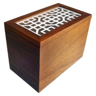 Threshold Acacia Wood Recipe Box
